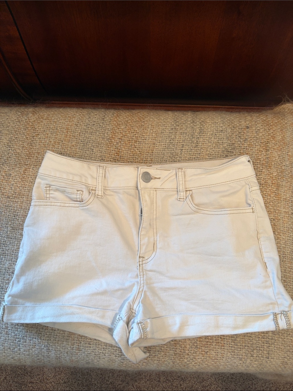 SO Cream Denim High-Rise Jean Shorts